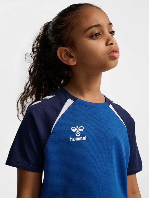 hmlLEAD 2.0 JERSEY S/S KIDS, TRUE BLUE/MARINE, model