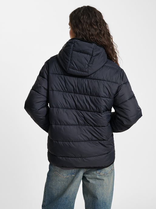 hmlLIGHTWEIGHT PUFFER JACKET, EBONY, model