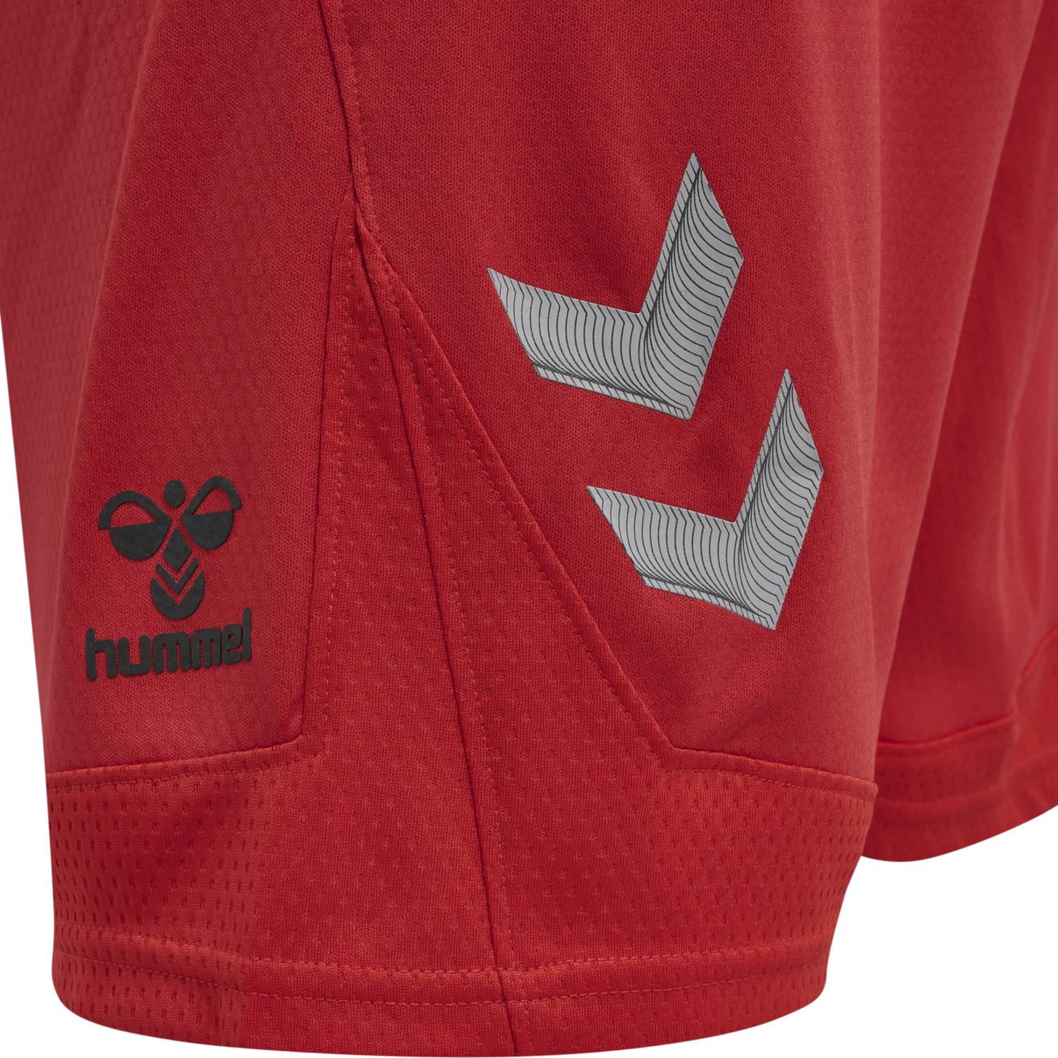 hmlLEAD POLY SHORTS, TRUE RED, packshot