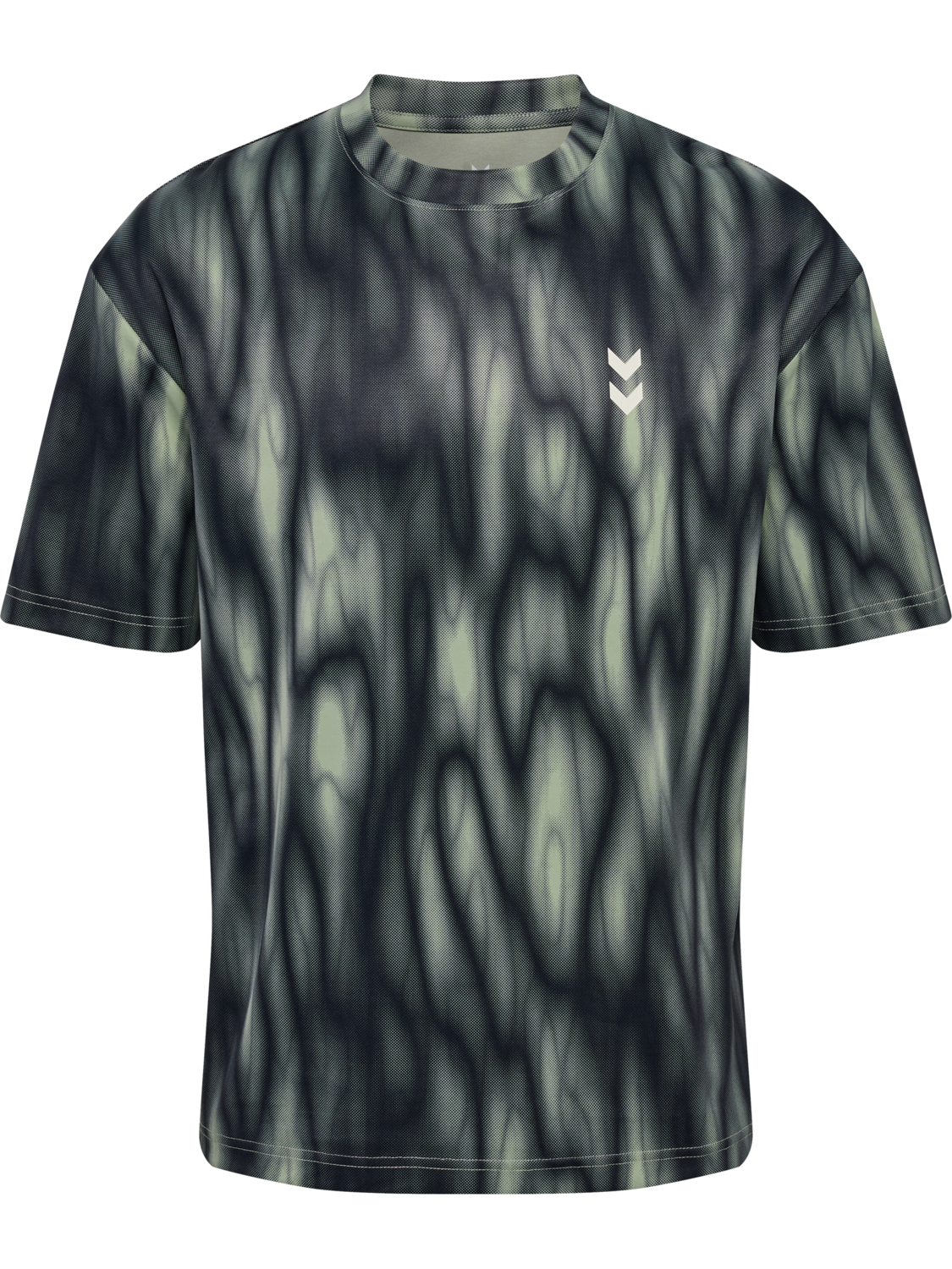 hmlHIIT AOP LOOSE T-SHIRT S/S, SEAGRASS, packshot