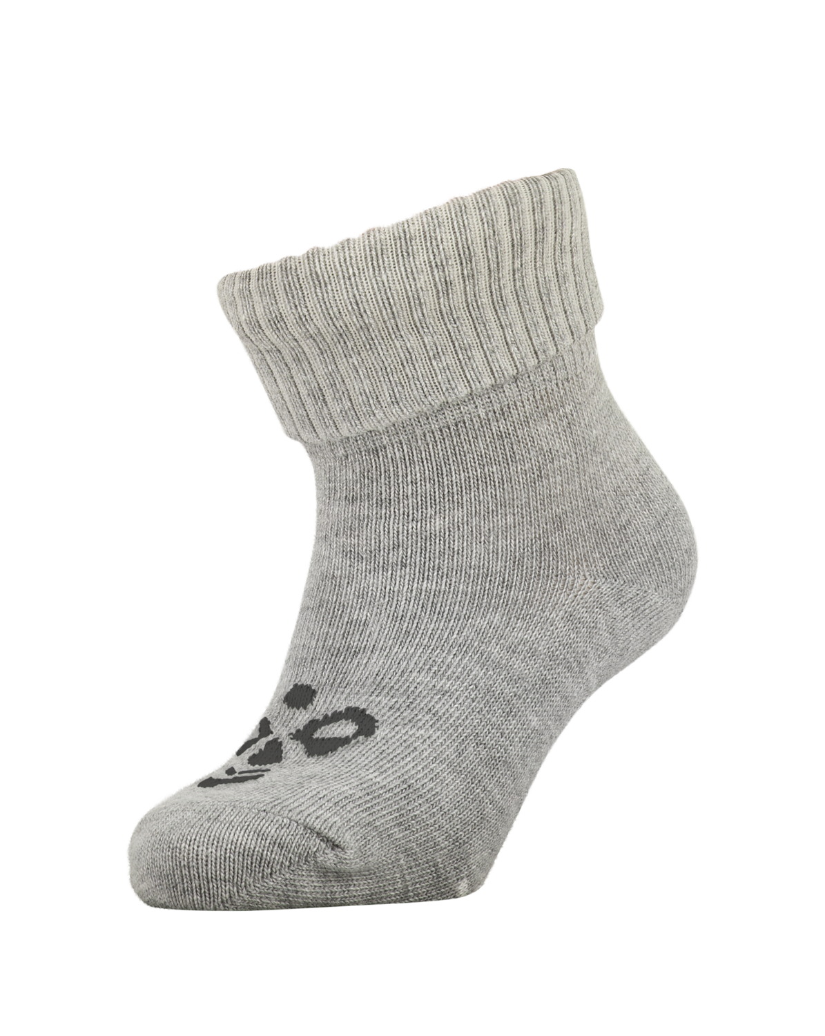 HMLSORA WOOL SOCKS, GREY MELANGE, packshot