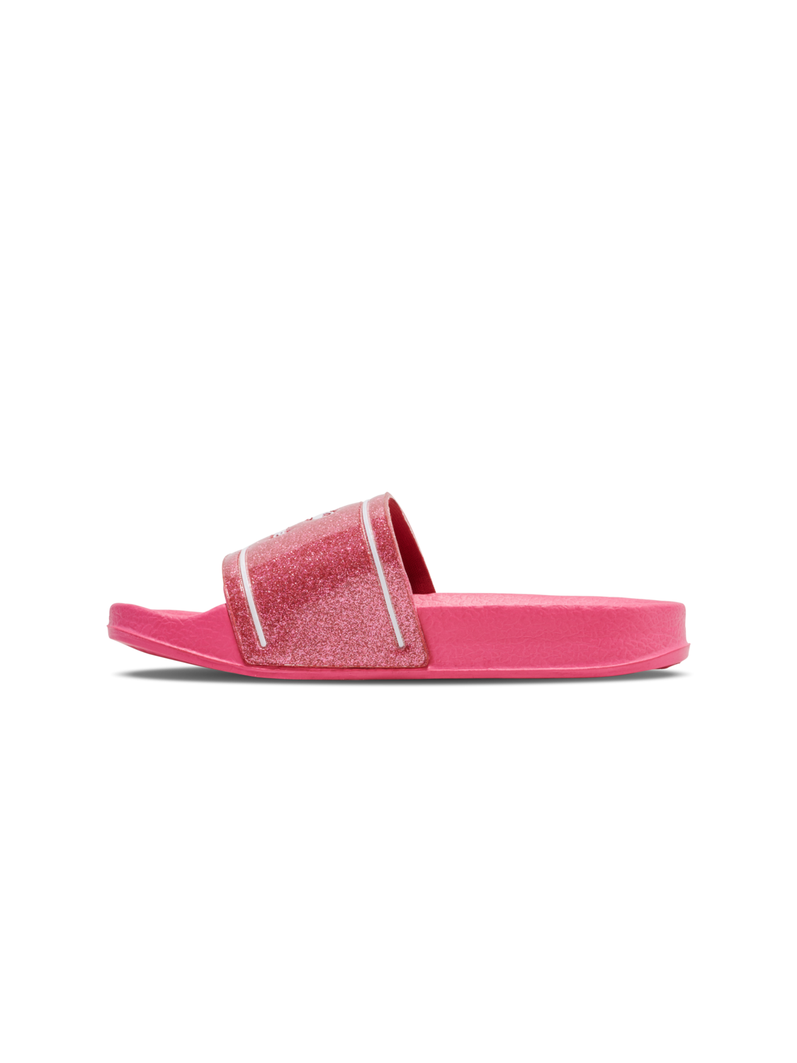 POOL SLIDE GLITTER JR, RASPBERRY, packshot