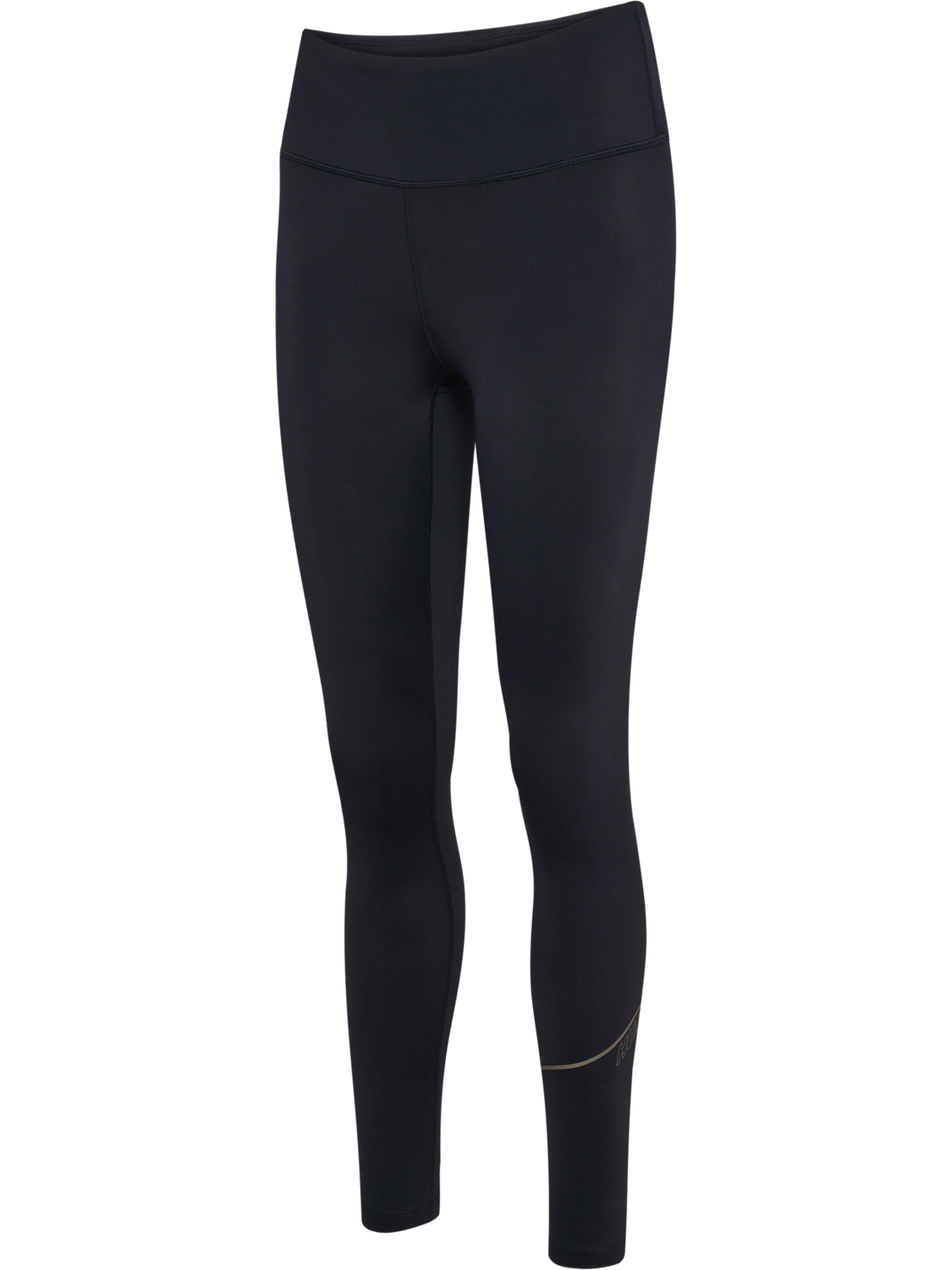 hmlCOURT MID WAIST POCKET TIGHTS W, LIGHT GREY/BLACK, packshot