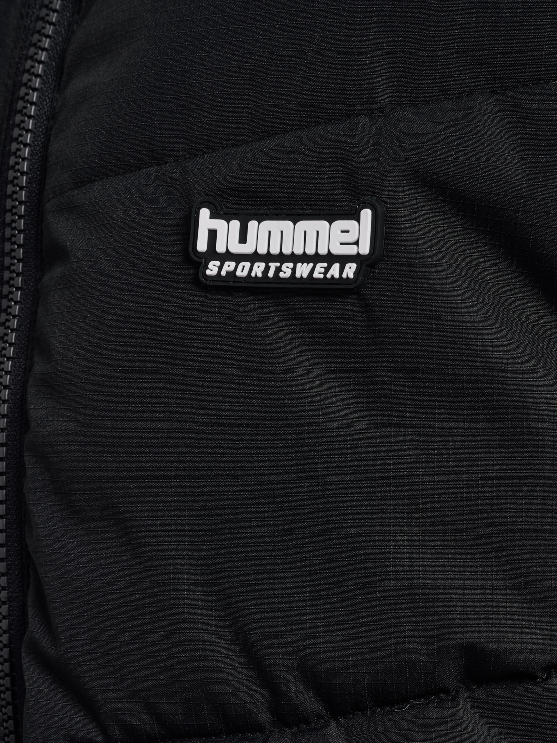 hmlJR PUFFER VEST, BLACK, packshot