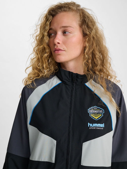 hmlLOOSE TRACK ZIPJACKET SW EL PASO, BLACK, model