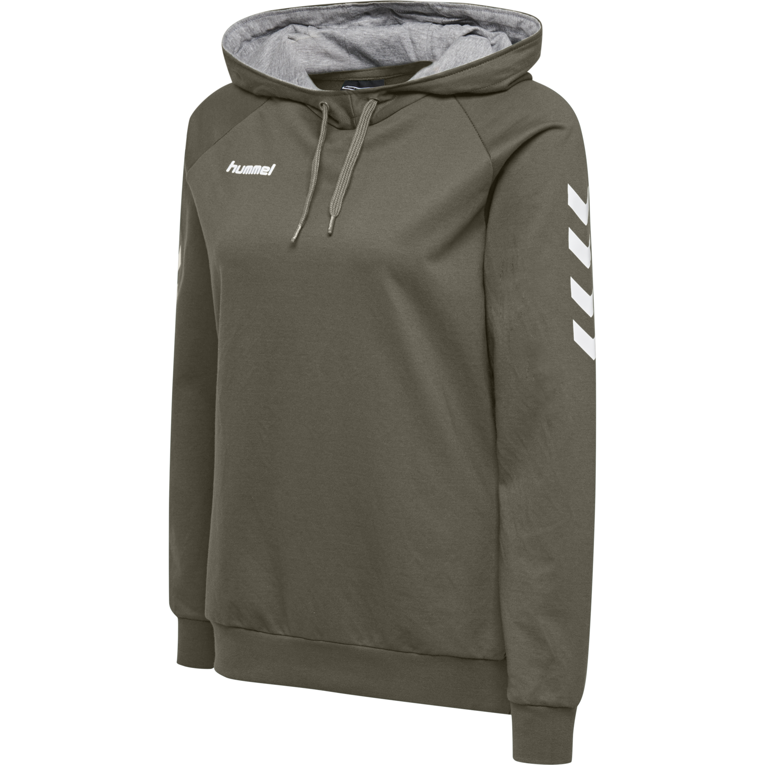HMLGO COTTON HOODIE WOMAN, GRAPE LEAF, packshot