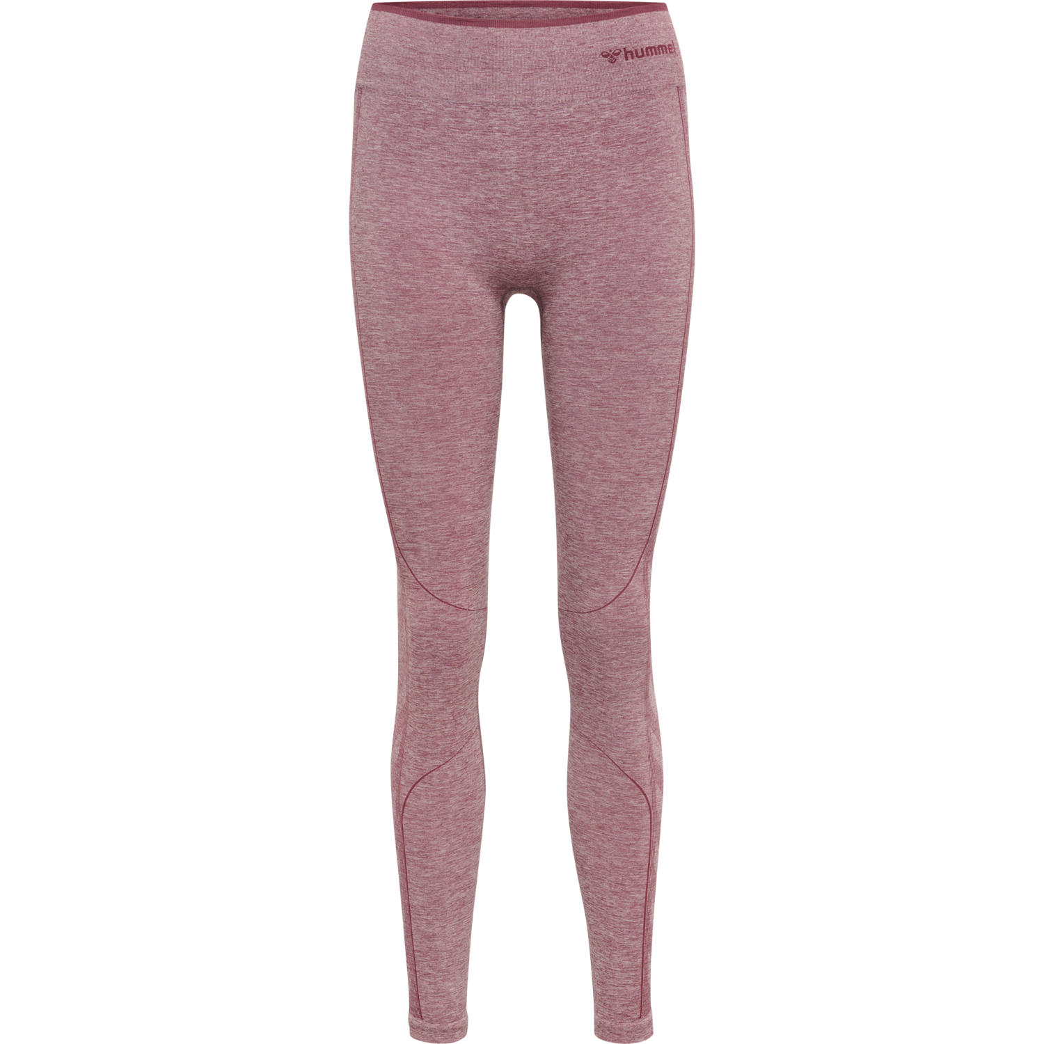 hmlMT UNA SEAMLESS MID WAIST TIGHTS, DUSKY ORCHID MELANGE, packshot