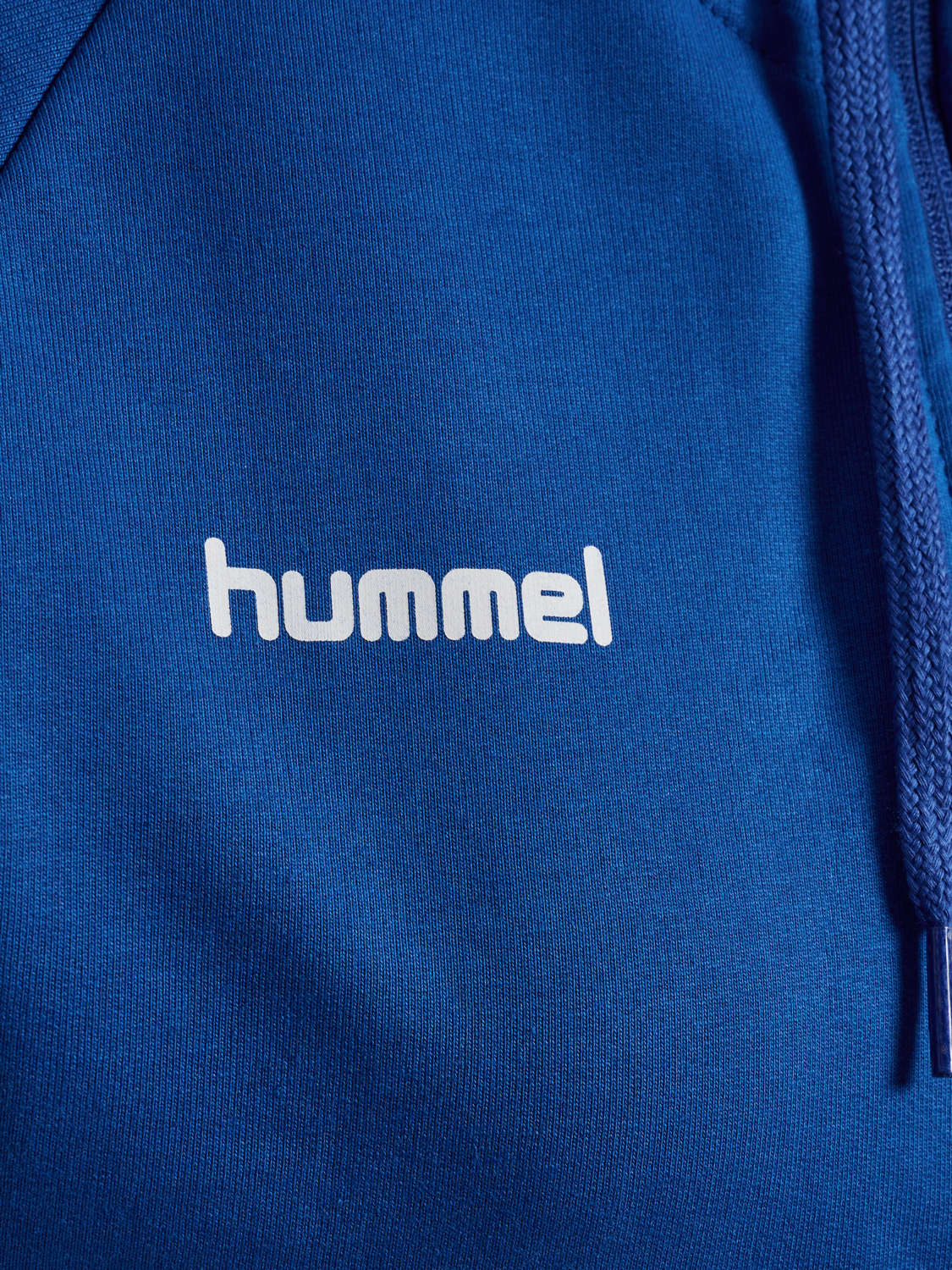HMLGO COTTON ZIP HOODIE WOMAN, TRUE BLUE, packshot