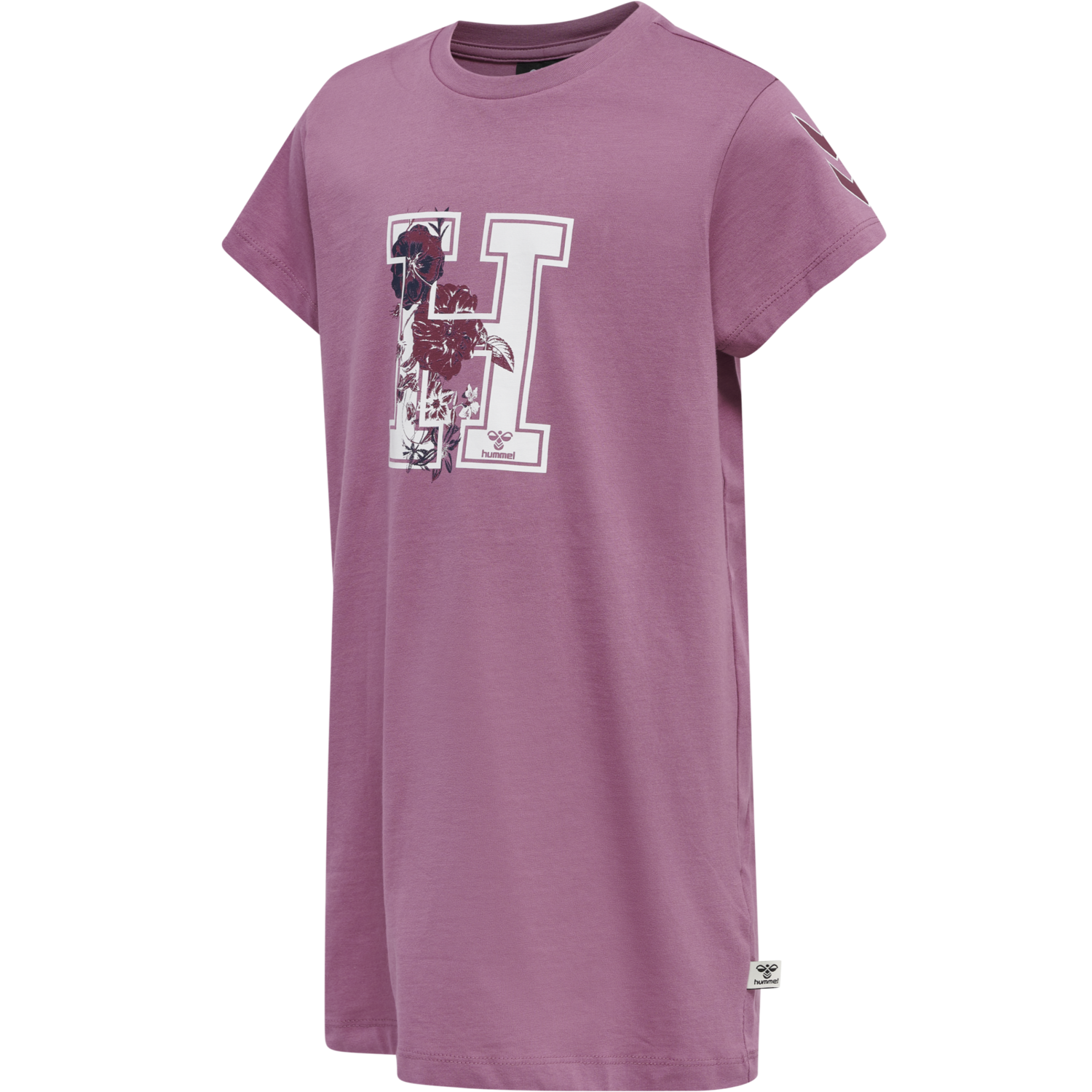 hmlARCHITECTURE T-SHIRT DRESS S/S, BORDEAUX, packshot