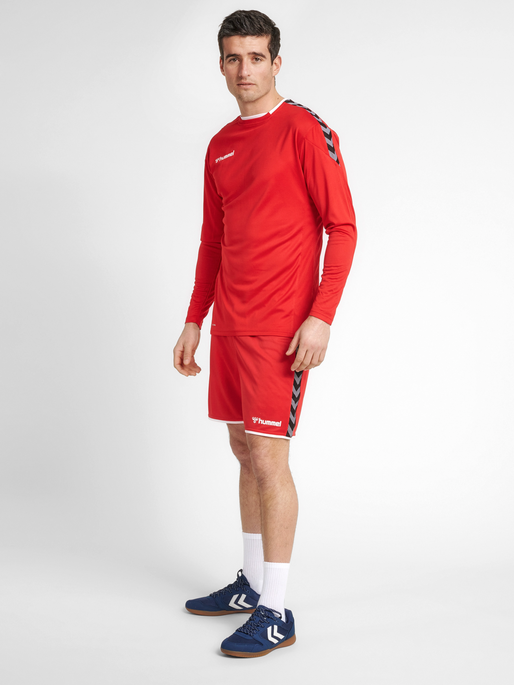 hmlAUTHENTIC POLY SHORTS, TRUE RED, model