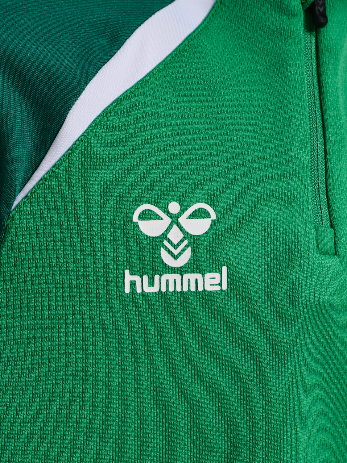 hmlLEAD 2.0 HALF ZIP KIDS, JELLY BEAN/EVERGREEN, packshot