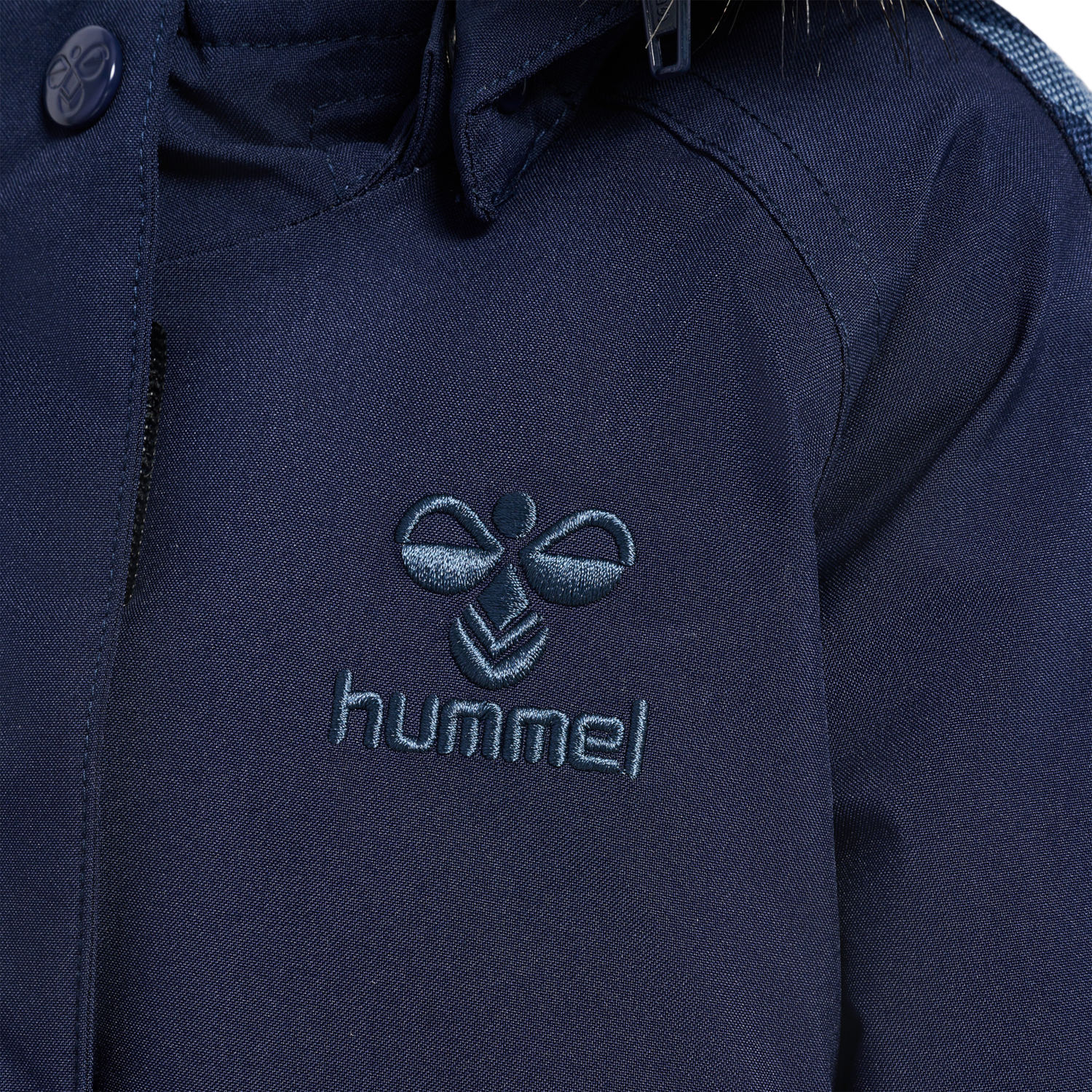 hmlCANYON TEX JACKET, BLACK IRIS, packshot