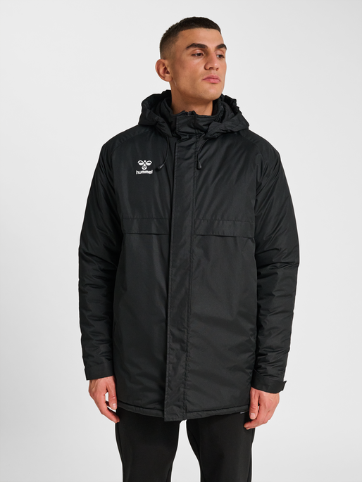 hmlGO PARKA JACKET, BLACK, model