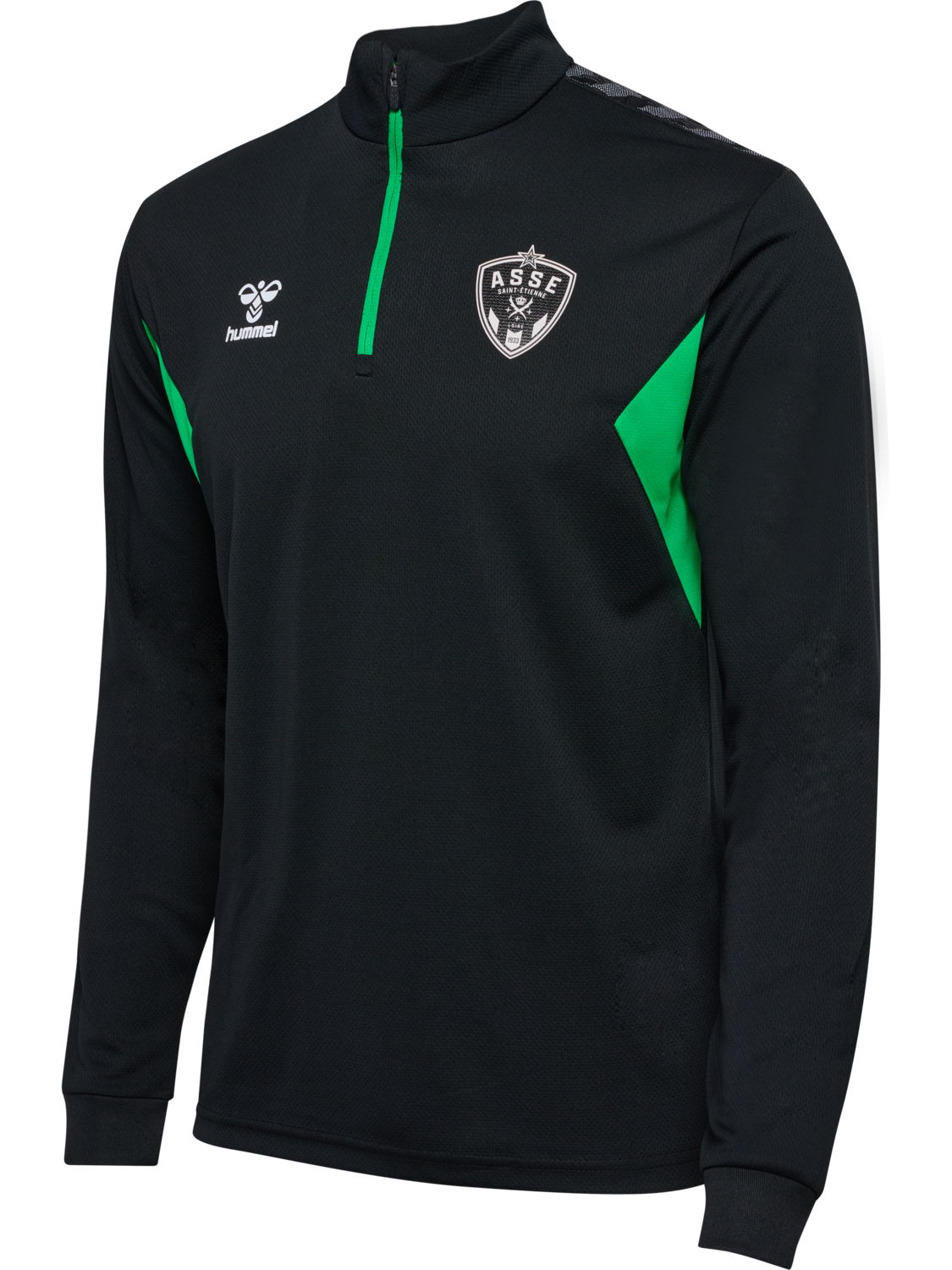 ASSE 23/24 TR HALF ZIP SWEAT, BLACK, packshot