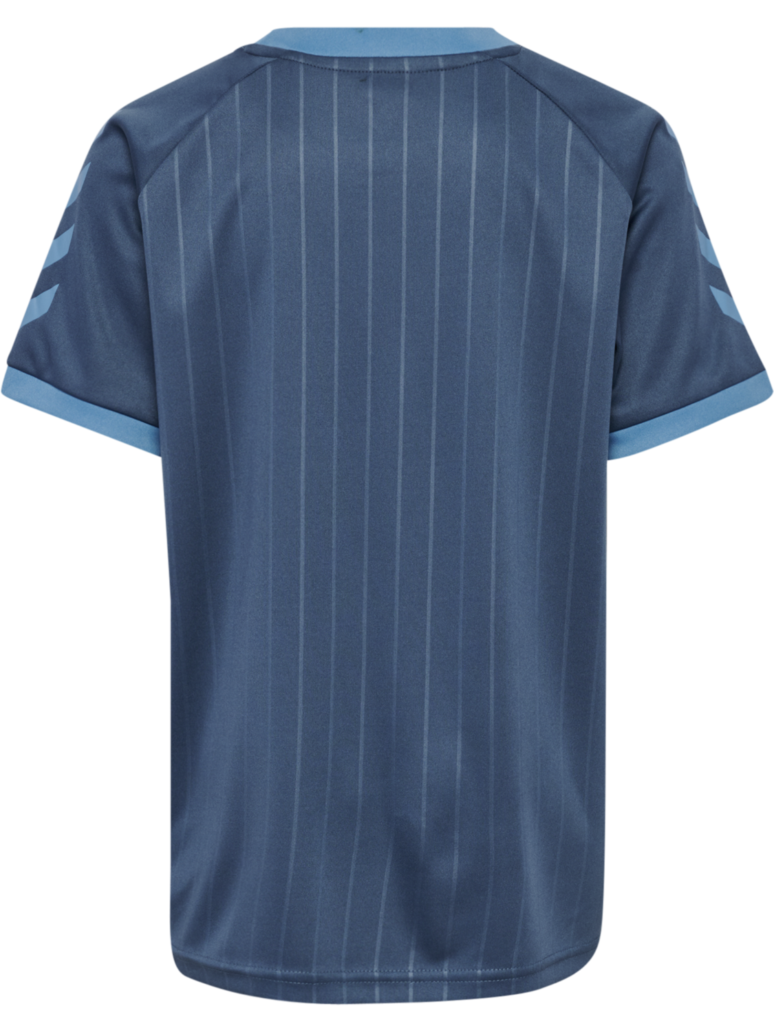 hmlJR GOAL STRIPE T-SHIRT S/S, BERING SEA, packshot