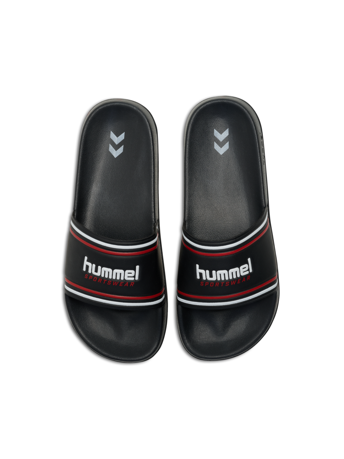 POOL SLIDE RT, BLACK/WHITE/RED, packshot