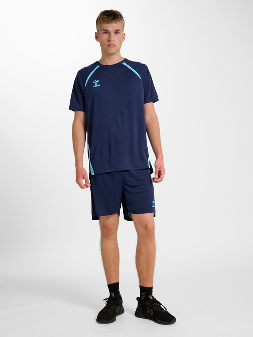 hmlLEAD 2.0 JERSEY S/S, MARINE/BLUE FISH, model
