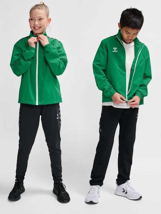 hmlAUTHENTIC TRAINING JACKET KIDS, JELLY BEAN, model