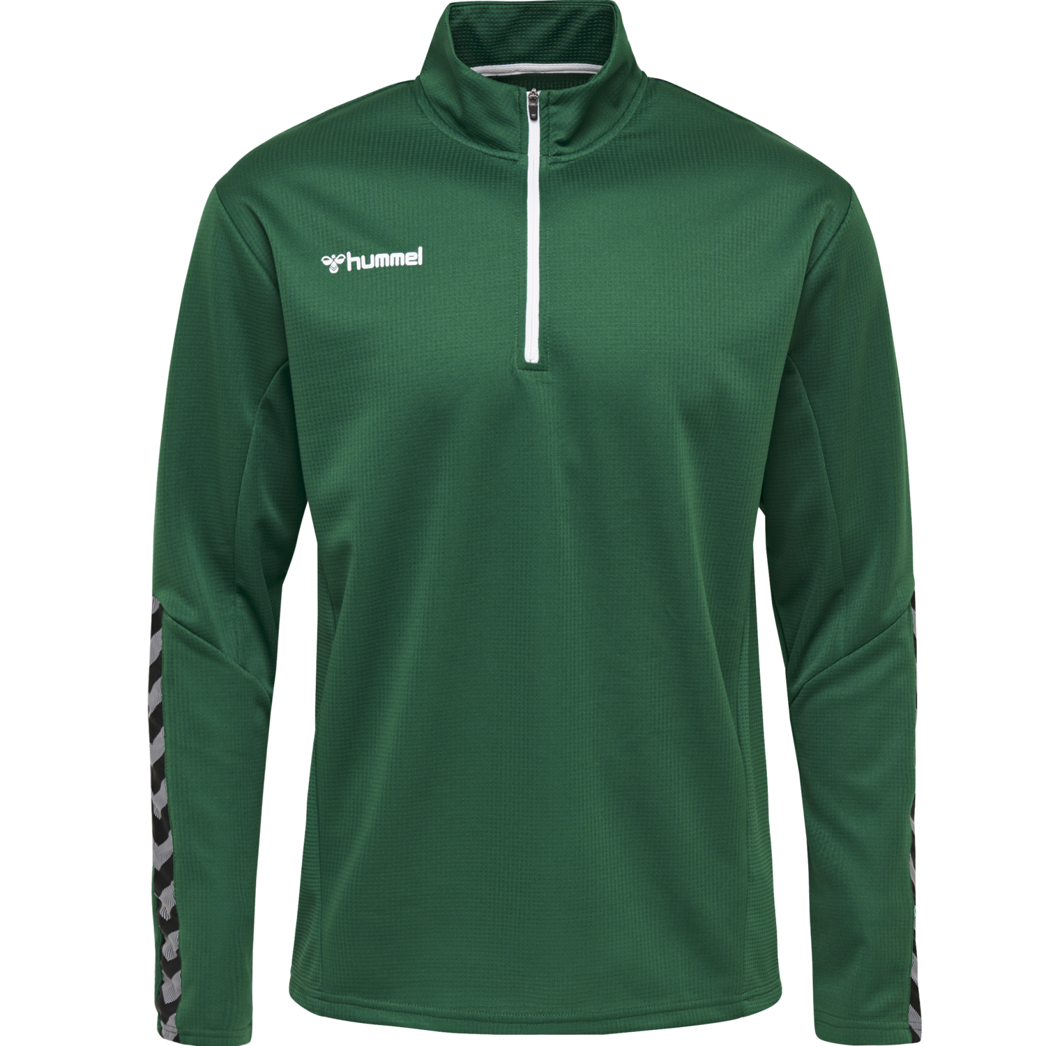 hmlAUTHENTIC KIDS HALF ZIP SWEATSHI, EVERGREEN, packshot