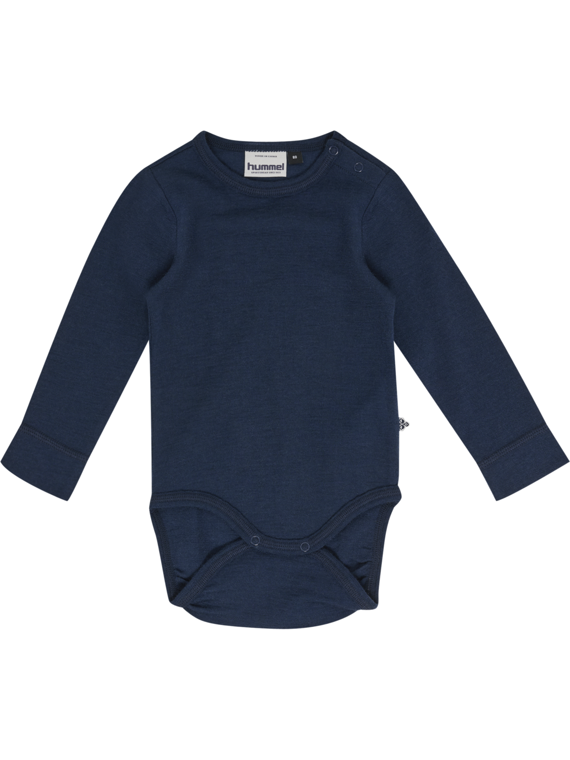 hmlMINI WOOL RIB BODY L/S, DRESS BLUES, packshot
