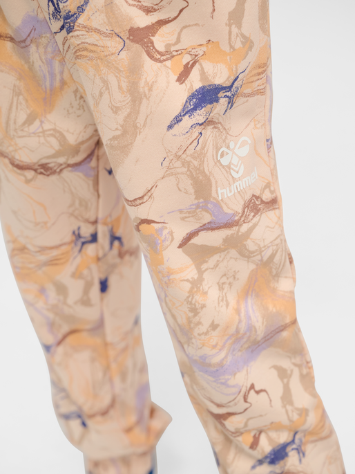hmlSWIRLY ADJUST WAIST PANTS, BISQUE, model