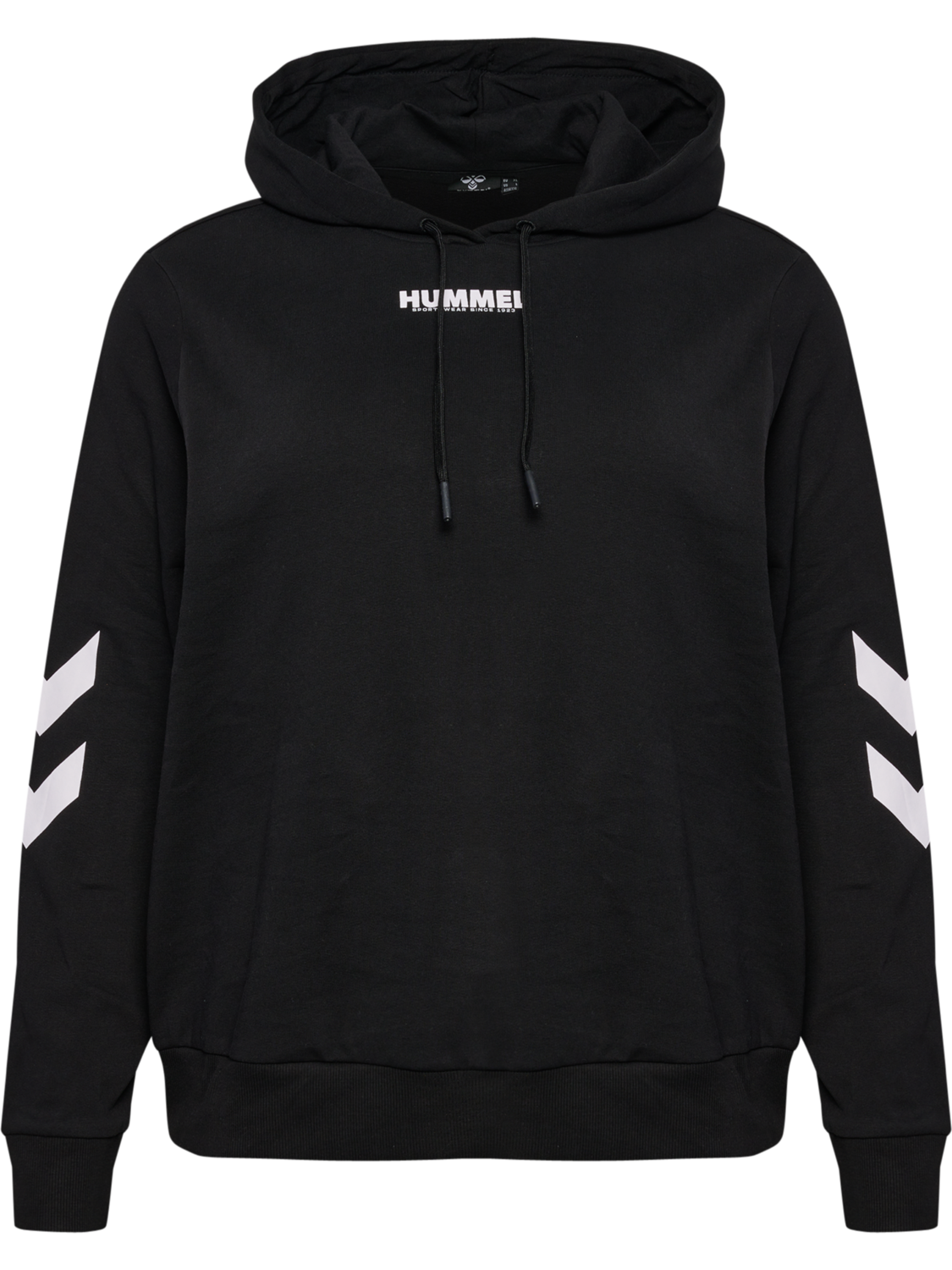 hmlLEGACY WOMAN HOODIE PLUS, BLACK, packshot