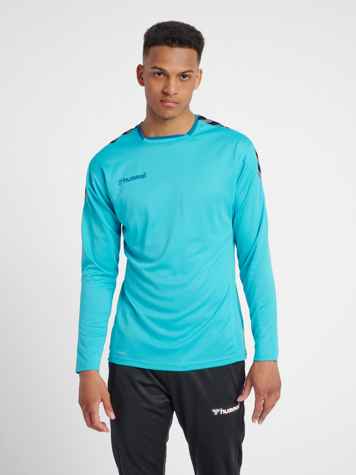 hmlAUTHENTIC POLY JERSEY L/S, BLUEBIRD, model