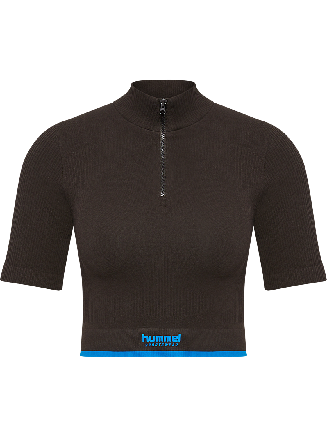 hmlKNITTED WOMENS ZIP TOP, AFTER DARK, packshot