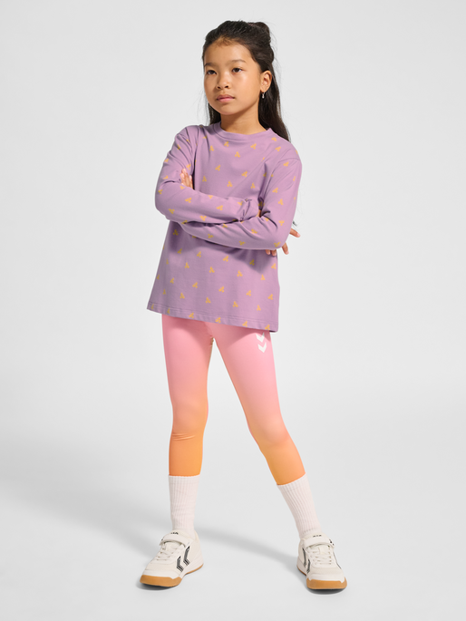 hmlMUSSE T-SHIRT L/S, LAVENDER MIST, model