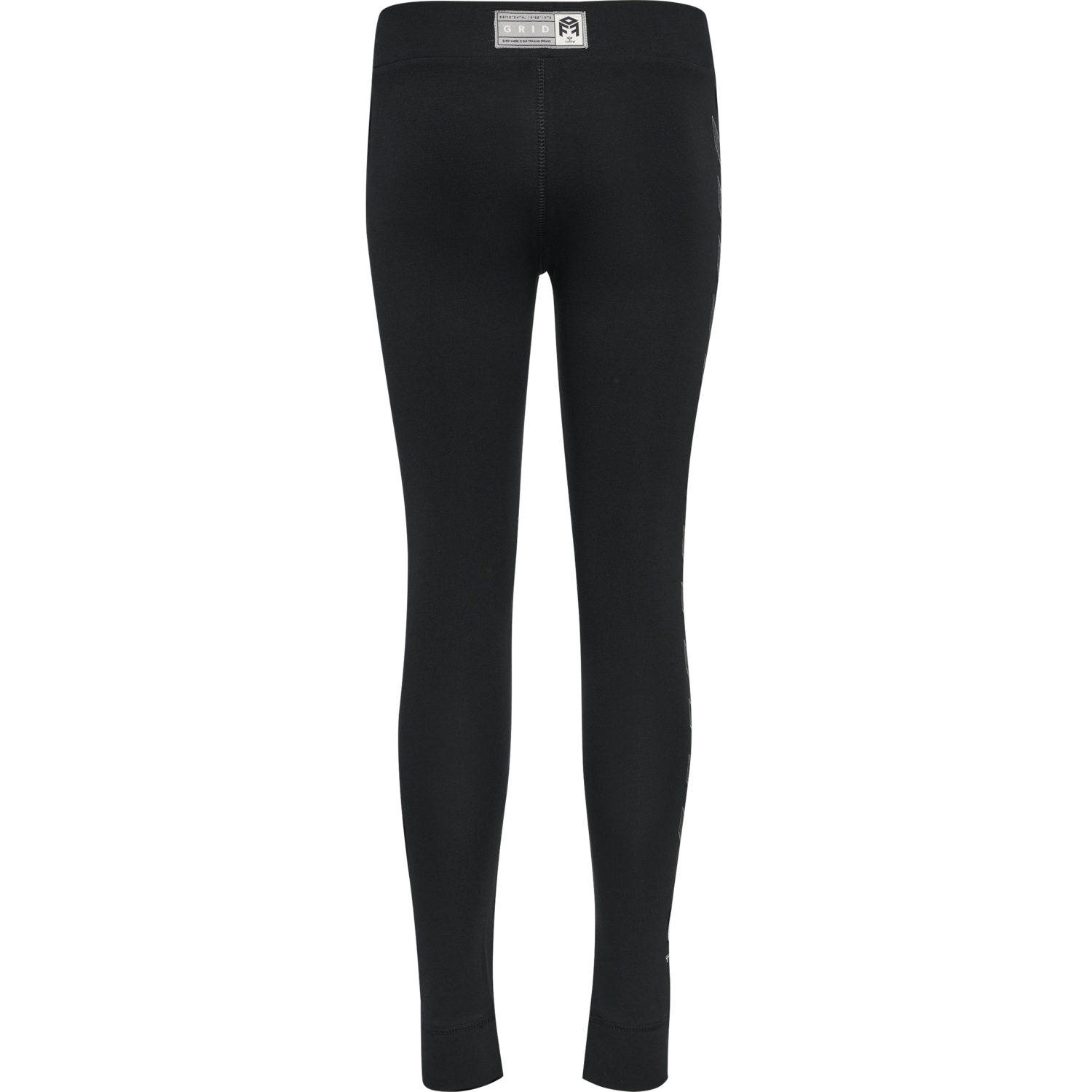 hmlMOVE GRID COTTON TIGHTS KIDS, BLACK, packshot
