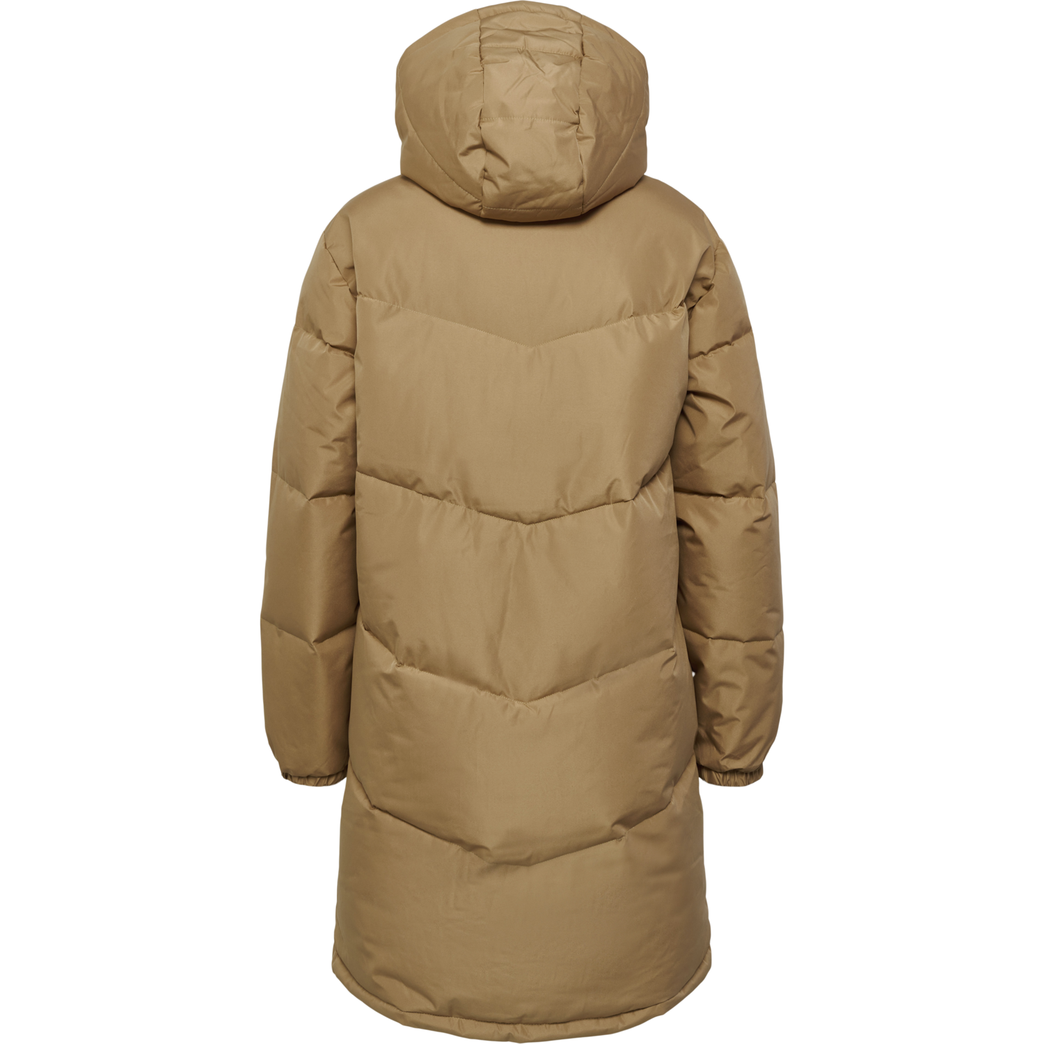 hmlLGC MIA LONG PUFF COAT, TIGERS EYE, packshot