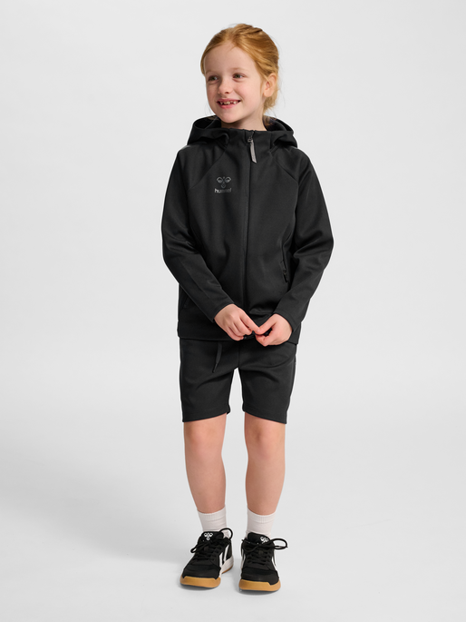 hmlCIMA 2.0 ZIP HOODIE KIDS, BLACK, model