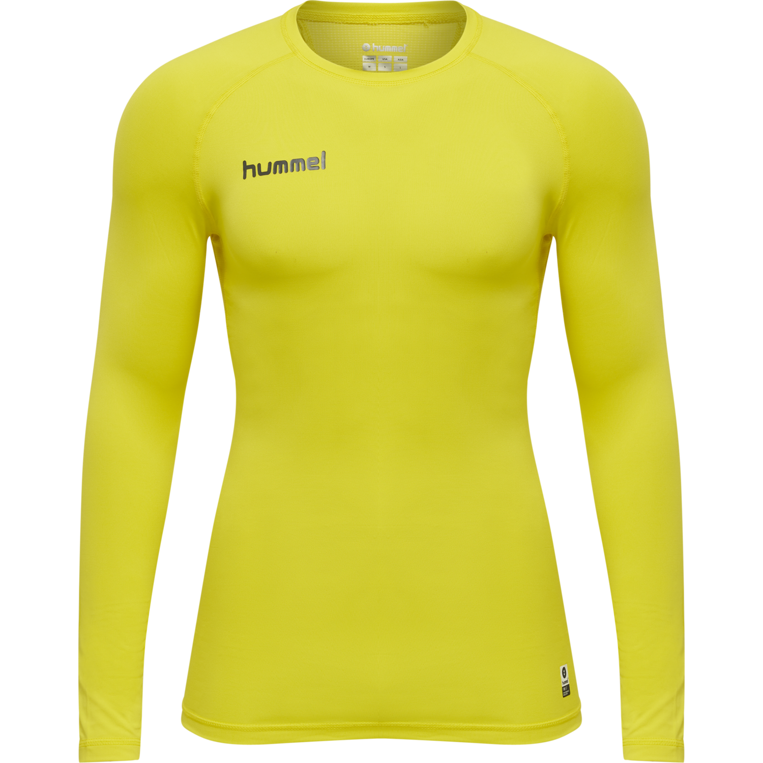 HML FIRST PERFORMANCE JERSEY L/S, BLAZING YELLOW, packshot