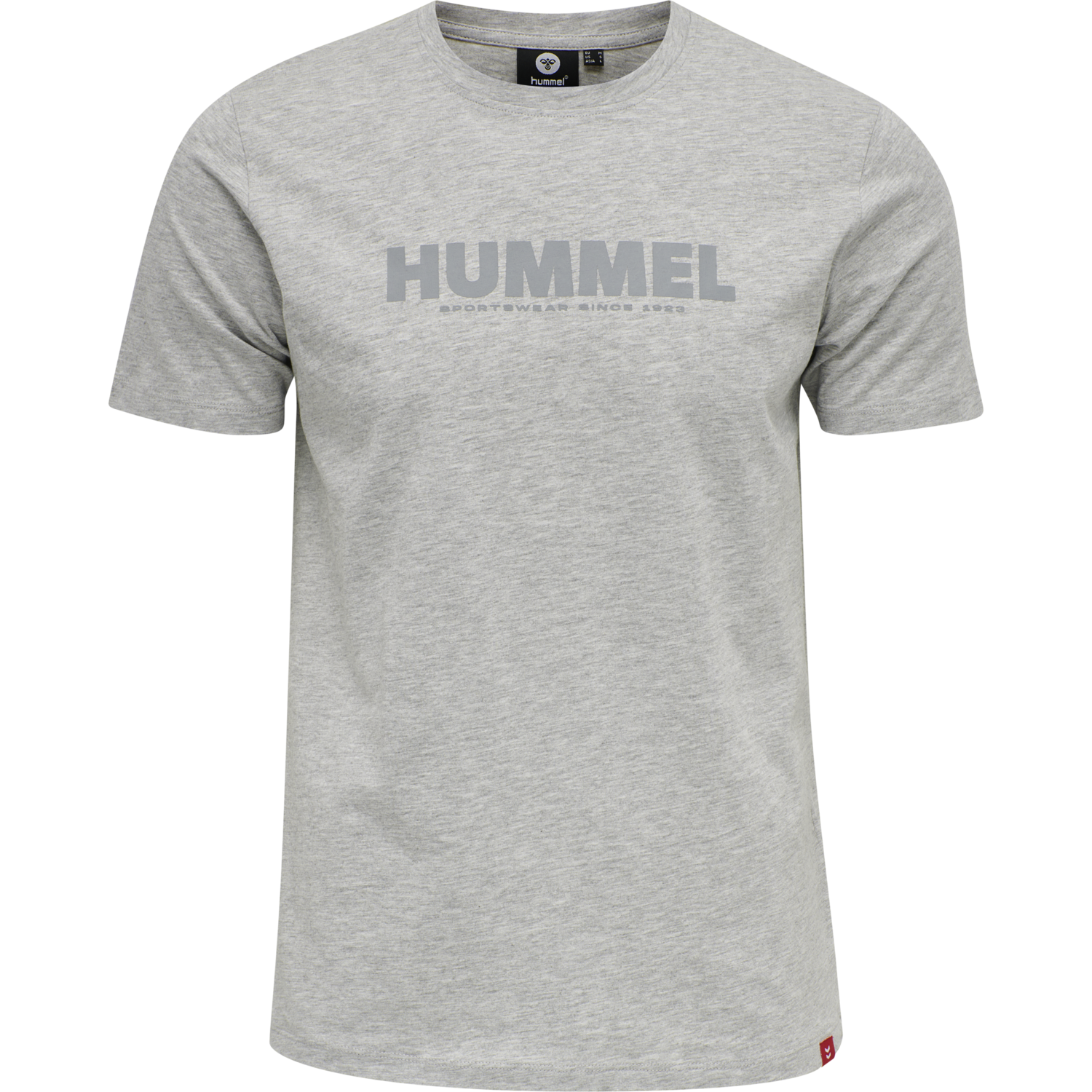 hmlLEGACY T-SHIRT, GREY MELANGE, packshot