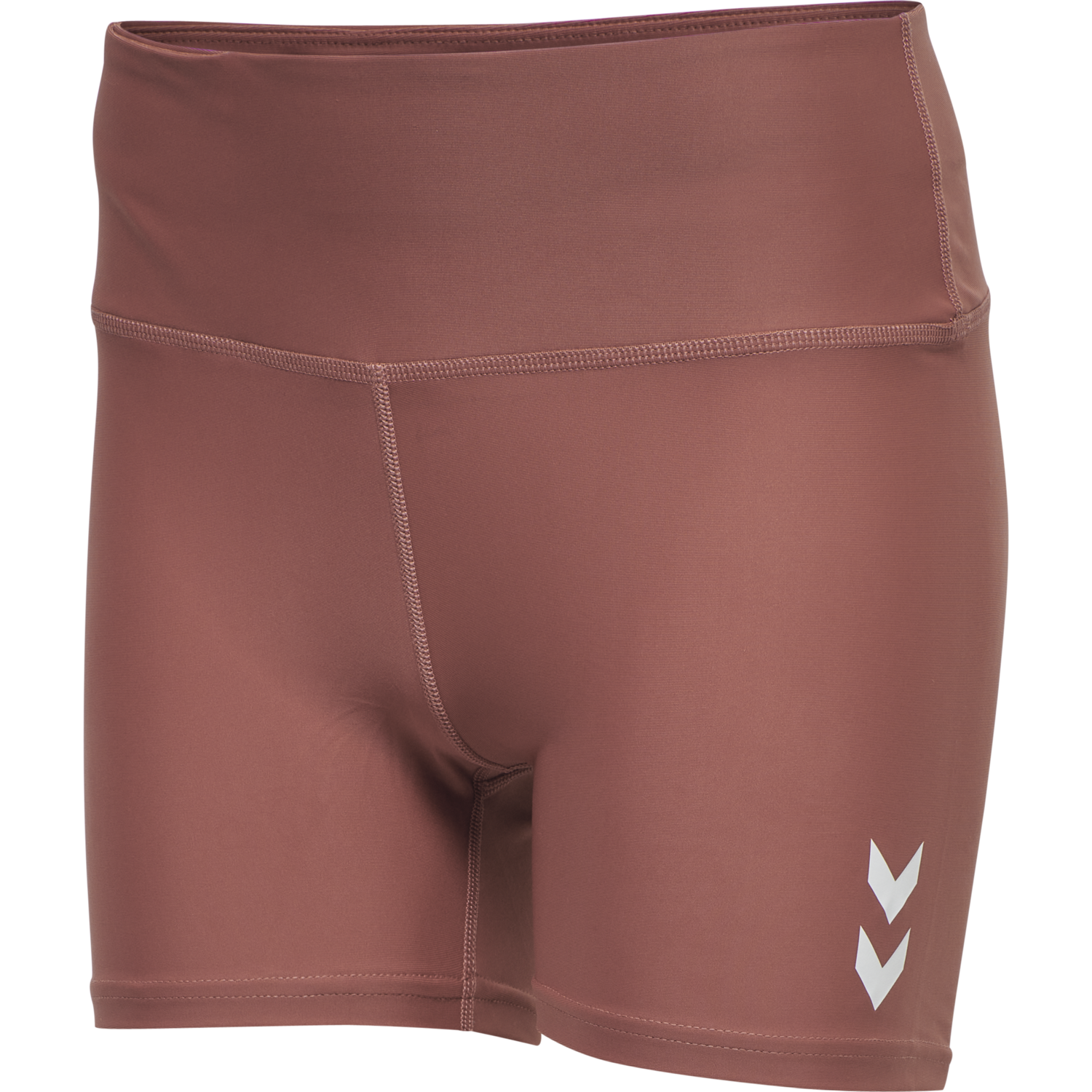 hmlTE TOLA HW TIGHT SHORTS, WITHERED ROSE, packshot