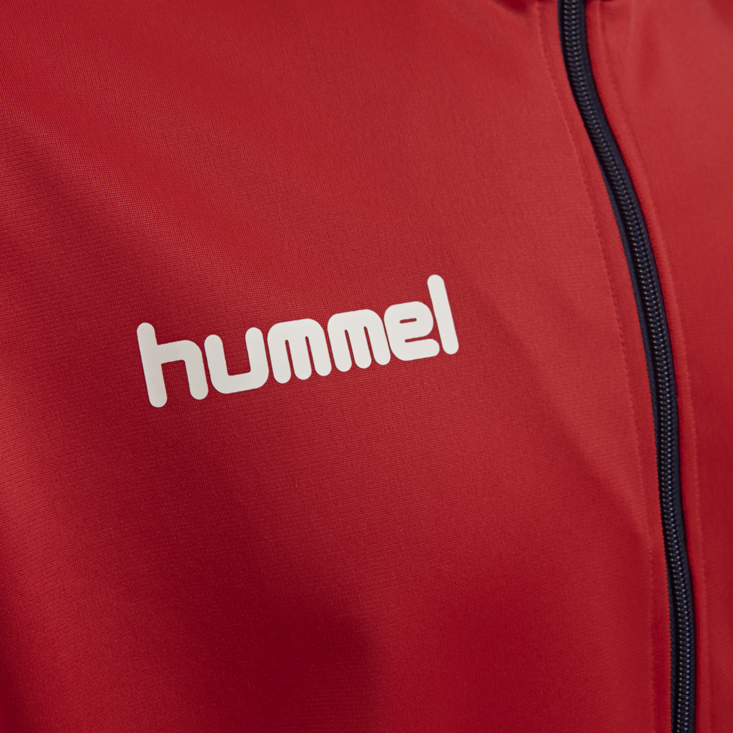 hmlPROMO POLY SUIT, TRUE RED/MARINE, packshot