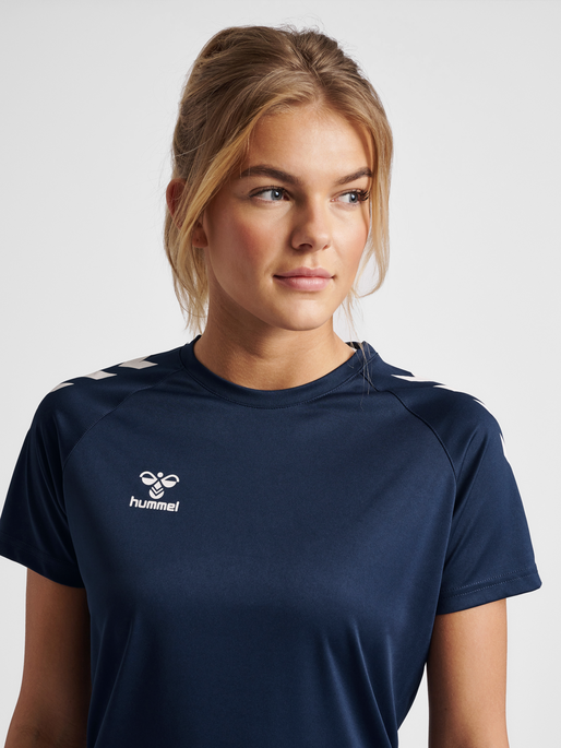hmlCORE XK CORE POLY TEE  S/S WOMAN, MARINE, model
