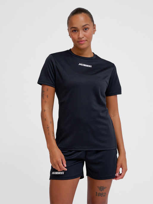 hmlMULTI PL JERSEY WOMAN, BLACK, model