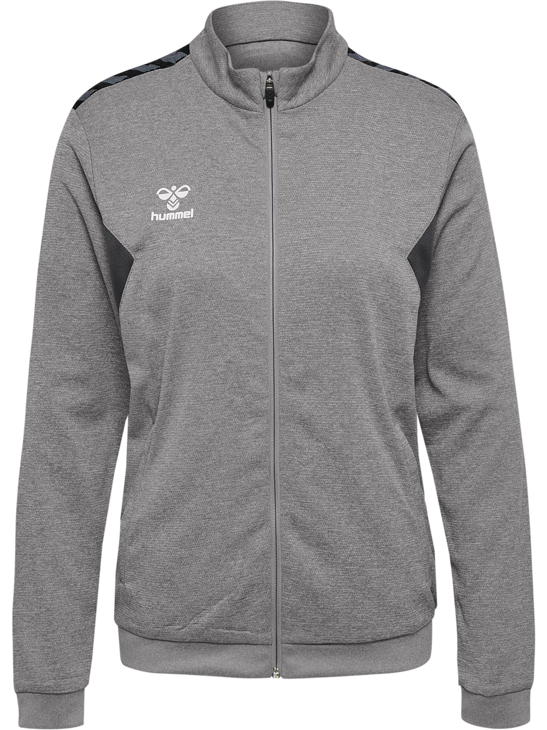 hmlAUTHENTIC PL ZIP JACKET WOMAN, GREY MELANGE, packshot