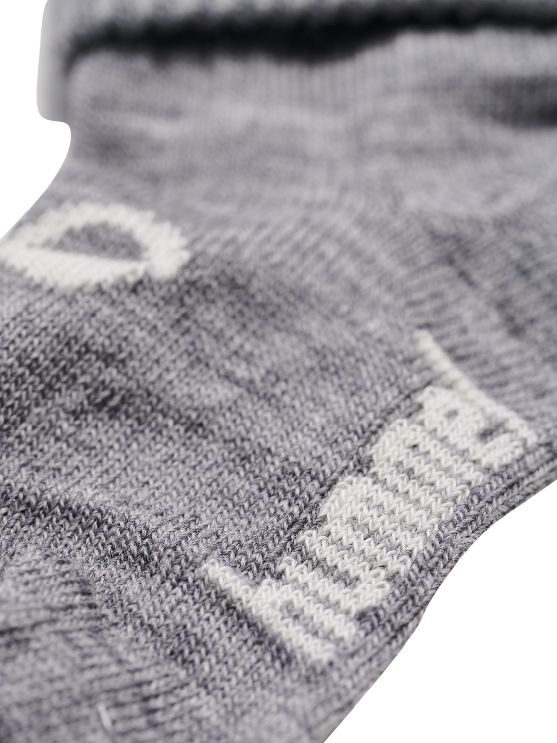 hmlMINI WOOL SOCKS, GREY MELANGE, packshot
