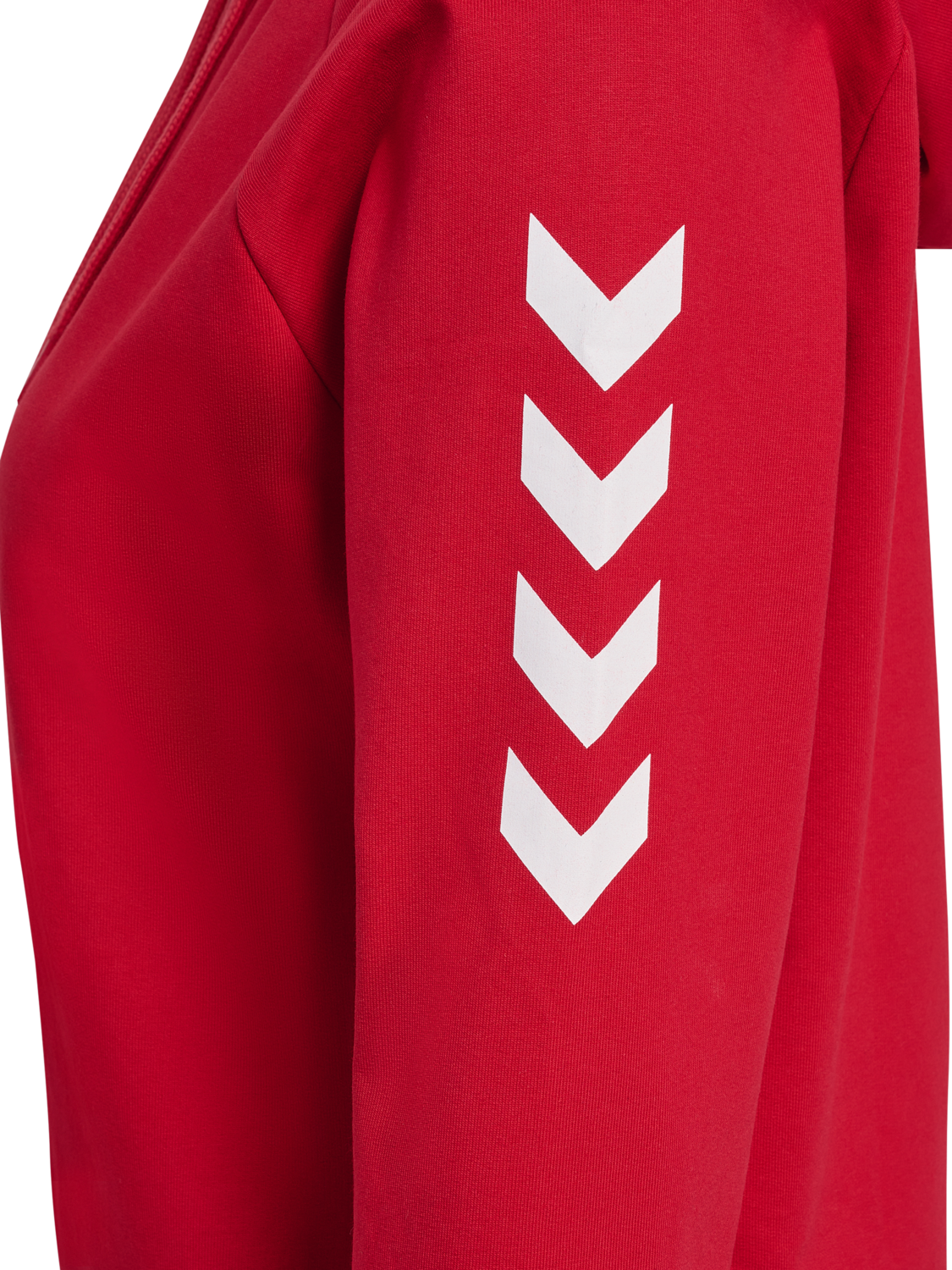 HMLGO COTTON ZIP HOODIE WOMAN, TRUE RED, packshot