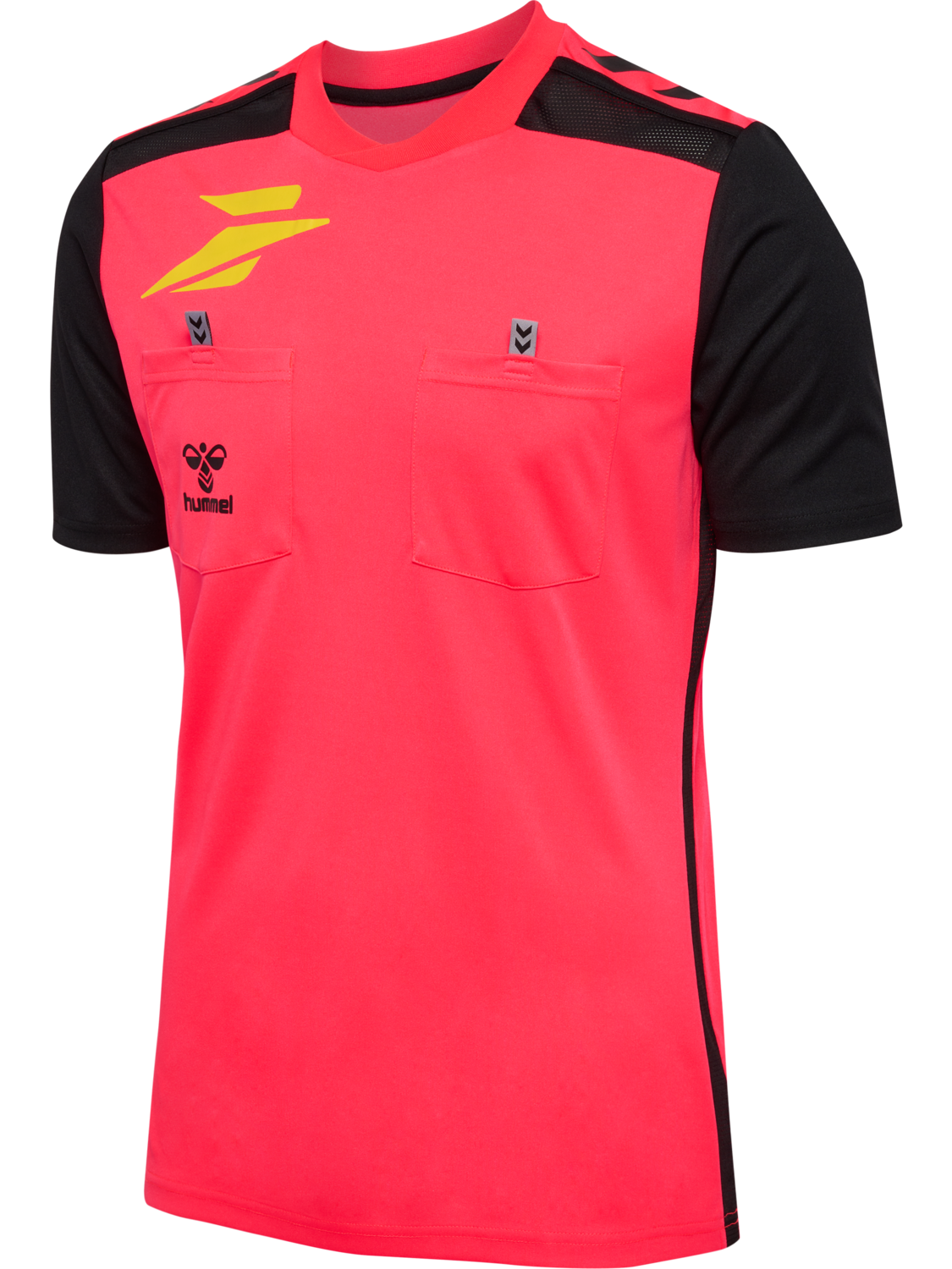 FFHB NEW REFEREE JERSEY S/S, DIVA PINK WO SPONSOR, packshot
