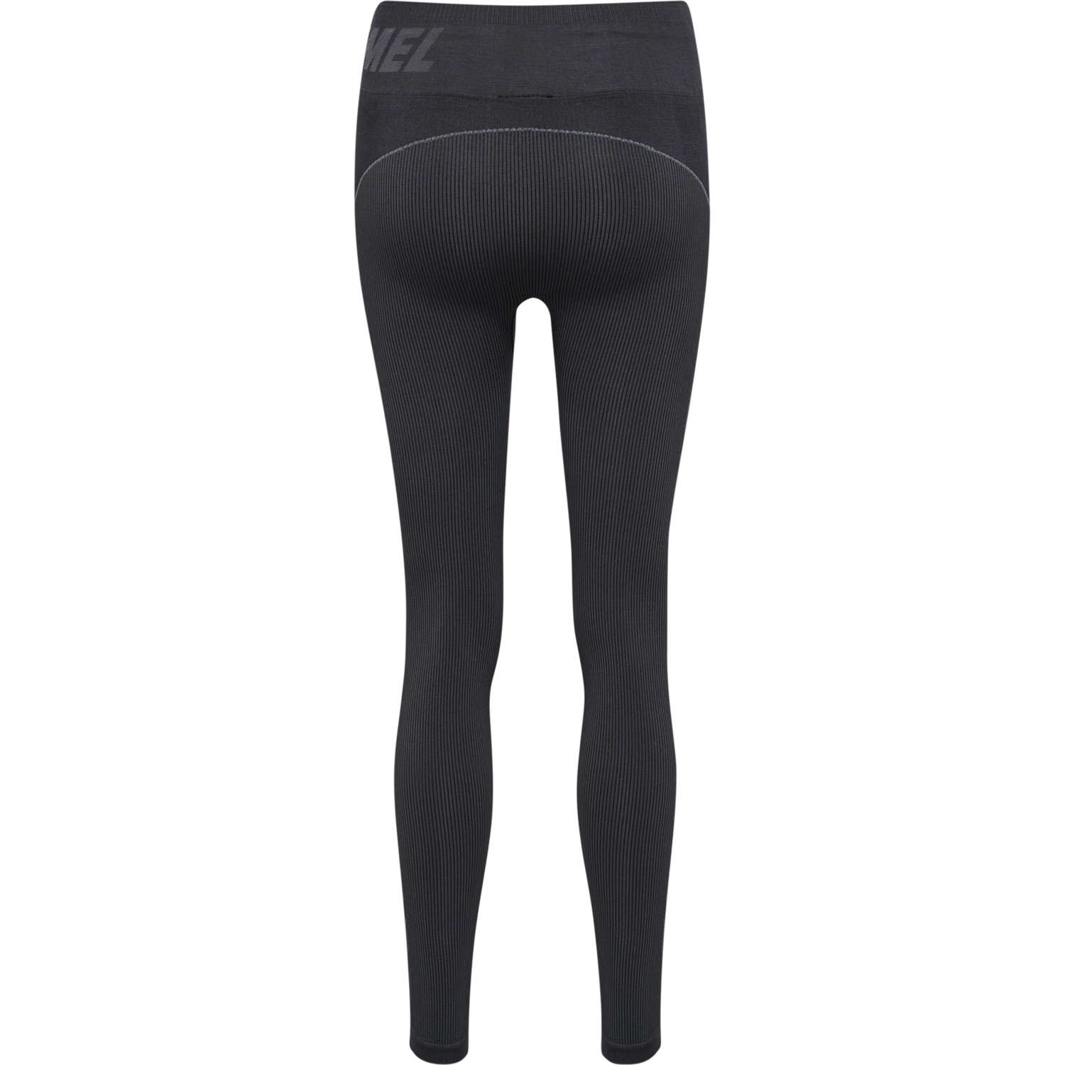 hmlTE CHRISTEL SEAMLESS MW TIGHTS, BLACK/ASPHALT MELANGE, packshot