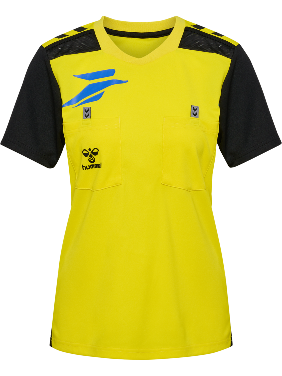 FFHB NEW REFEREE JERSEY S/S WO, BLAZING YELLOW W/O SPONSOR, packshot