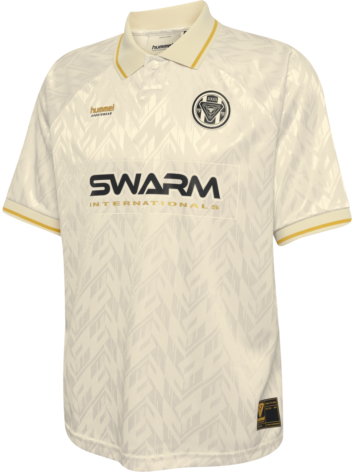 hmlLOOSE BAY SOCCER JERSEY S/S, BLANC DE BLANC, packshot