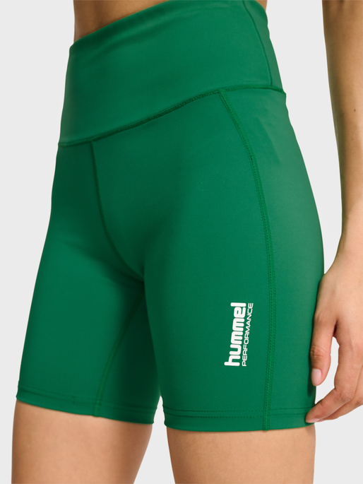 hmlPULSE HIGH WAIST SHORT TIGHTS, VERDANT GREEN, model