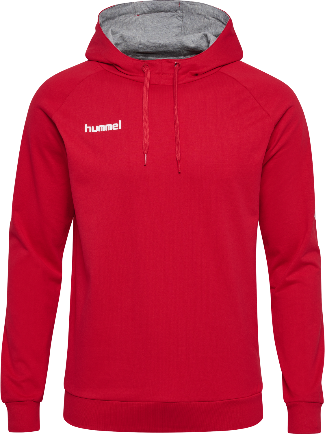 HMLGO COTTON HOODIE, TRUE RED, packshot