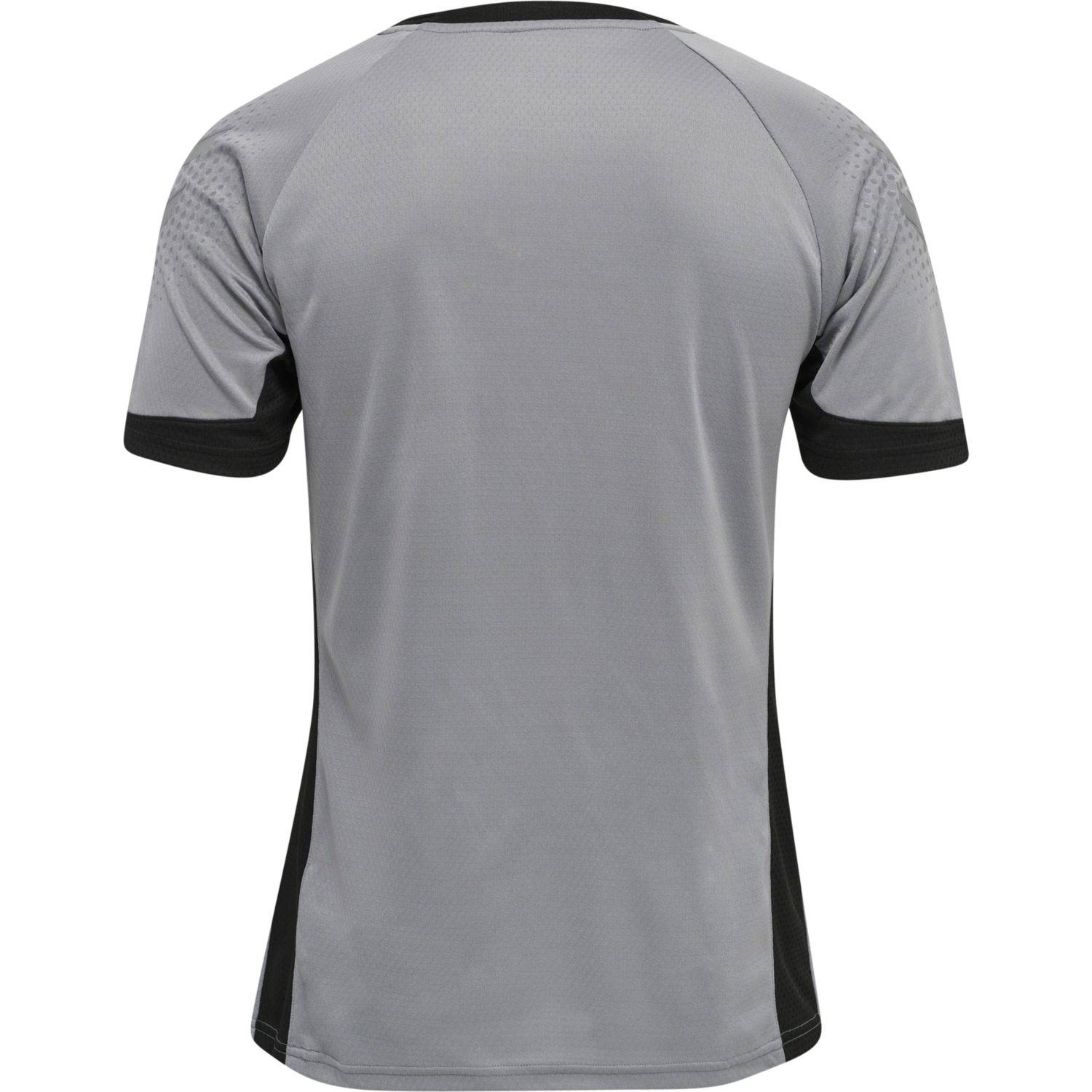 hmlLEAD S/S POLY JERSEY, GREY MELANGE, packshot