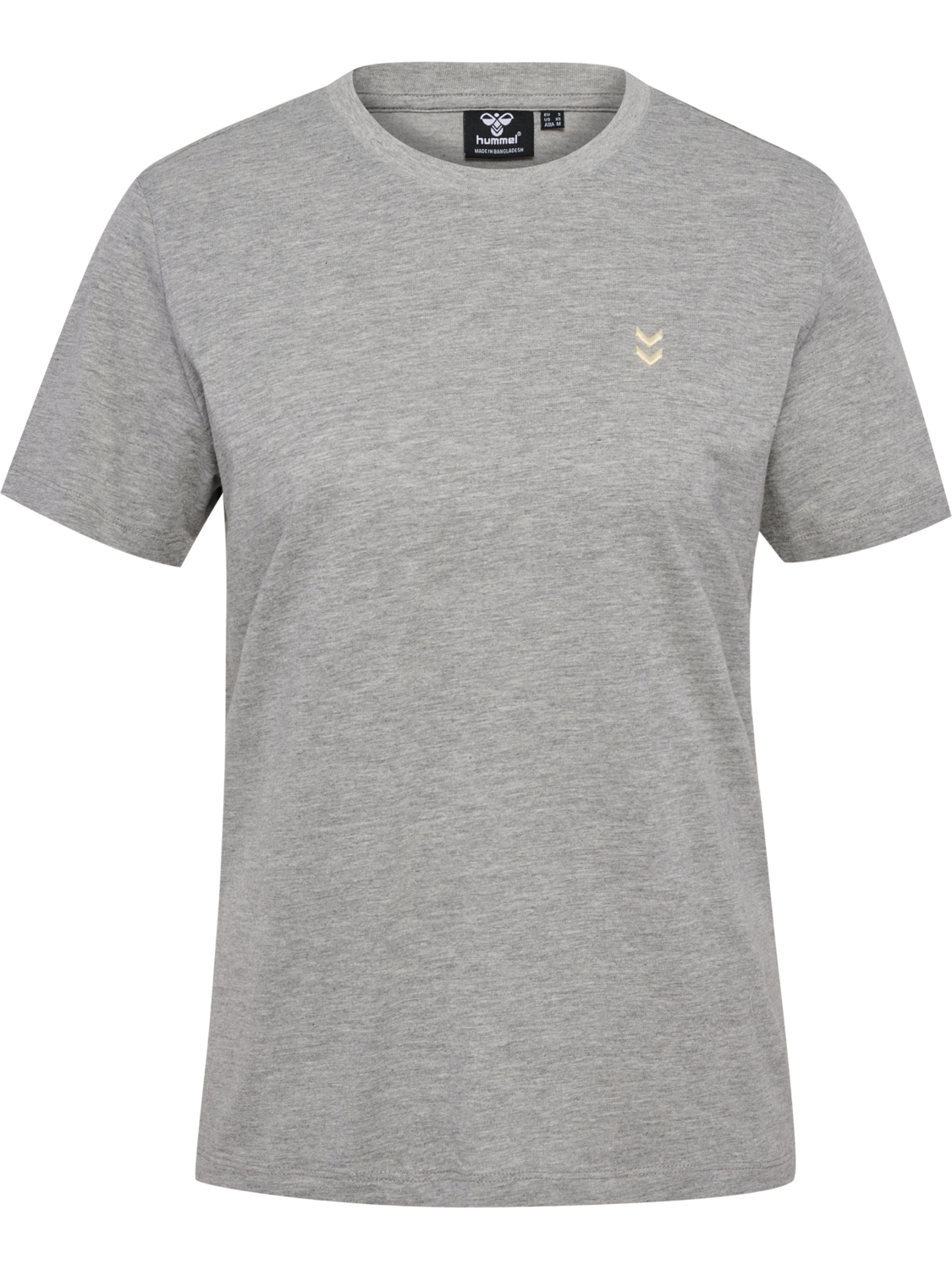 hmlPULSE W T-SHIRT, GREY MELANGE, packshot