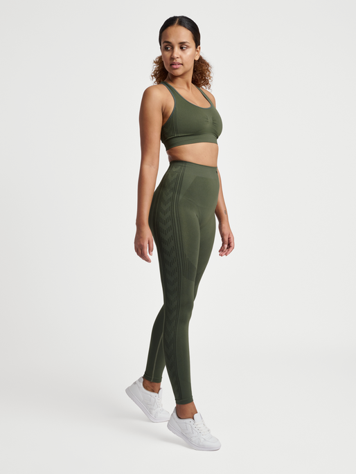 hmlMT SHAPING SEAMLESS MW TIGHTS, THYME, model